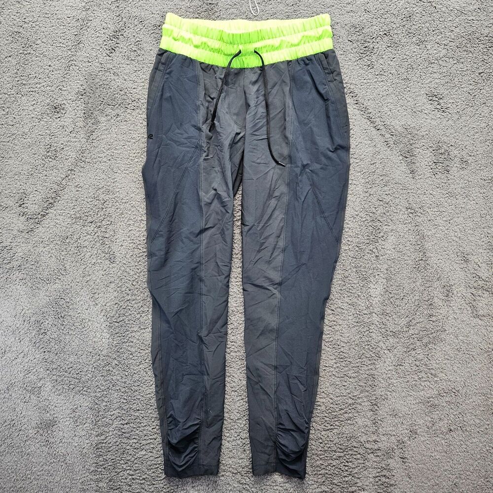 Road Runner Sports Pants Womens Size Medium Black Green Athletic Training‎ Pant